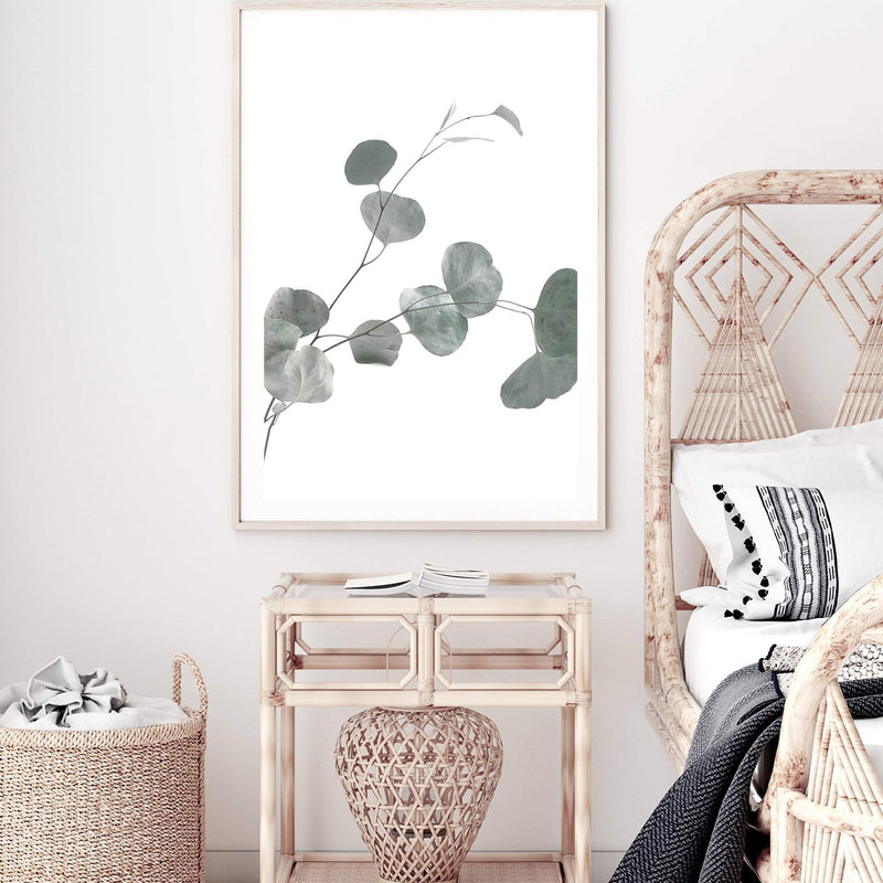 Australian Native Eucalyptus Leaves II-The Paper Tree-australia,australian,australian native,australiana,botanical,eucalyptus,eucalyptus leaves,green,gum,gum leaf,hamptons,leaf,leaves,Muted Eucalyptus Art Print,muted tone,native,portrait,premium art print,wall art,Wall_Art,Wall_Art_Prints