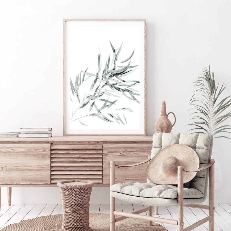 Eucalyptus Gum Leaves-The Paper Tree-australia,australian,australian native,australiana,botanical,eucalyptus,eucalyptus leaves,green,gum,gum leaf,gum leaves,hamptons,leaf,leaves,muted tone,portrait,premium art print,wall art,Wall_Art,Wall_Art_Prints