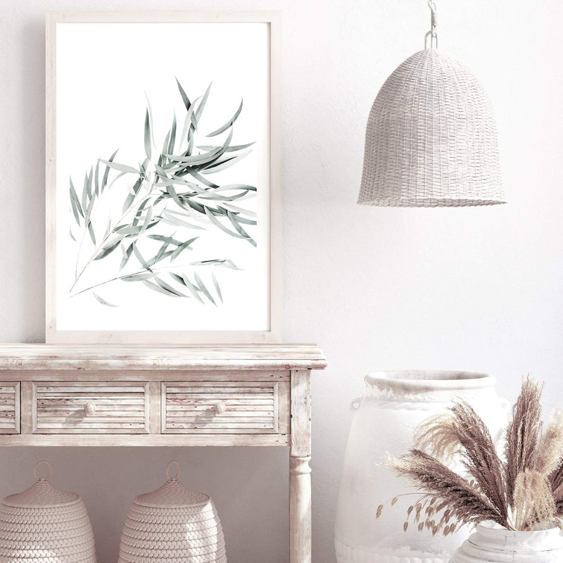 Eucalyptus Gum Leaves-The Paper Tree-australia,australian,australian native,australiana,botanical,eucalyptus,eucalyptus leaves,green,gum,gum leaf,gum leaves,hamptons,leaf,leaves,muted tone,portrait,premium art print,wall art,Wall_Art,Wall_Art_Prints