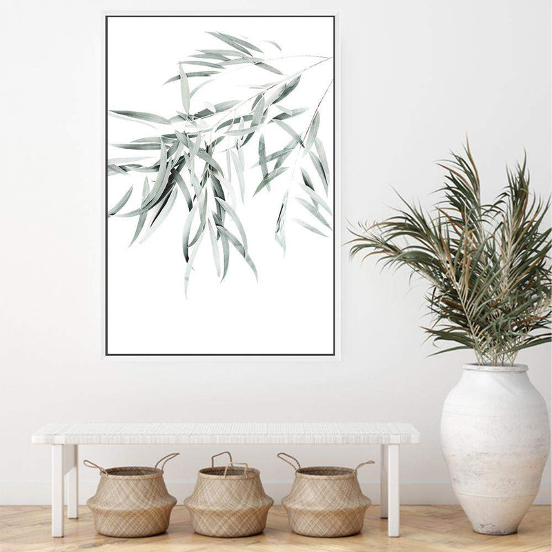 Eucalyptus Gum Leaves II-The Paper Tree-australia,australian,australian native,australiana,botanical,eucalyptus,eucalyptus leaves,green,gum,gum leaf,gum leaves,hamptons,leaf,leaves,muted tone,portrait,premium art print,wall art,Wall_Art,Wall_Art_Prints