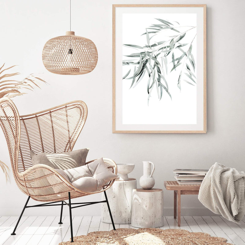 Eucalyptus Gum Leaves II-The Paper Tree-australia,australian,australian native,australiana,botanical,eucalyptus,eucalyptus leaves,green,gum,gum leaf,gum leaves,hamptons,leaf,leaves,muted tone,portrait,premium art print,wall art,Wall_Art,Wall_Art_Prints