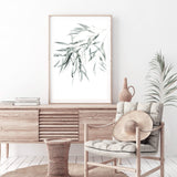 Eucalyptus Gum Leaves II-The Paper Tree-australia,australian,australian native,australiana,botanical,eucalyptus,eucalyptus leaves,green,gum,gum leaf,gum leaves,hamptons,leaf,leaves,muted tone,portrait,premium art print,wall art,Wall_Art,Wall_Art_Prints