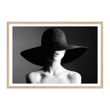 Elegance-The Paper Tree-black,black and white,elegant,FASHION,feature female,female,france,french,hat,landscape,monochrome,paris,premium art print,wall art,Wall_Art,Wall_Art_Prints,white,woman