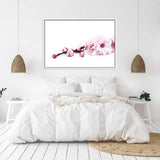 Cherry Blossom II-The Paper Tree-bloom,blossom,botanical,cherry blossom,eucalyptus leaves,floral,flower,landscape,pink,premium art print,wall art,Wall_Art,Wall_Art_Prints