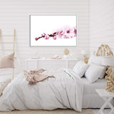 Cherry Blossom II-The Paper Tree-bloom,blossom,botanical,cherry blossom,eucalyptus leaves,floral,flower,landscape,pink,premium art print,wall art,Wall_Art,Wall_Art_Prints