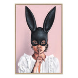 The Secret Bunny II-The Paper Tree-beautiful woman,boho,bunny mask,feature art,feature female,female,mask,painted,painted print,painting,portriat,premium art print,wall art,Wall_Art,Wall_Art_Prints,woman