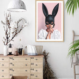 The Secret Bunny II-The Paper Tree-beautiful woman,boho,bunny mask,feature art,feature female,female,mask,painted,painted print,painting,portriat,premium art print,wall art,Wall_Art,Wall_Art_Prints,woman