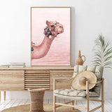 Painted Camel II-The Paper Tree-animal,boho,camel,moroccan,moroccan camel,morocco,orange,painted,painted print,pastel,peach,pink,portrait,premium art print,tan,wall art,Wall_Art,Wall_Art_Prints