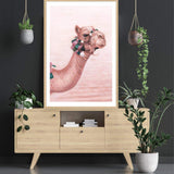 Painted Camel II-The Paper Tree-animal,boho,camel,moroccan,moroccan camel,morocco,orange,painted,painted print,pastel,peach,pink,portrait,premium art print,tan,wall art,Wall_Art,Wall_Art_Prints