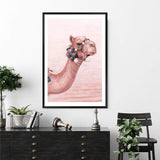 Painted Camel II-The Paper Tree-animal,boho,camel,moroccan,moroccan camel,morocco,orange,painted,painted print,pastel,peach,pink,portrait,premium art print,tan,wall art,Wall_Art,Wall_Art_Prints