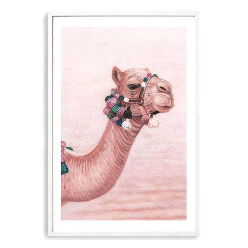 Painted Camel II-The Paper Tree-animal,boho,camel,moroccan,moroccan camel,morocco,orange,painted,painted print,pastel,peach,pink,portrait,premium art print,tan,wall art,Wall_Art,Wall_Art_Prints