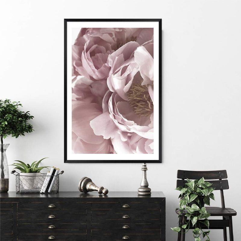 Dusty Pink Peonies Floral II-The Paper Tree-dusty pink,feminine,floral,flower,french,muted tone,pastel,pastel pink,peonies,peony,petal,pink,portrait,premium art print,wall art,Wall_Art,Wall_Art_Prints