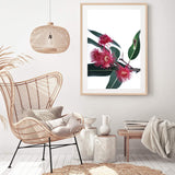 Eucalyptus Flower-The Paper Tree-australian native,floral,flower,flowers,gum leaves,gum tree,native flowers,pink flower,portrait,premium art print,protea,red,wall art,Wall_Art,Wall_Art_Prints,waratah,wild flowers