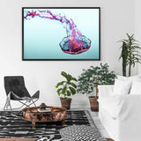 Pink Jellyfish-The Paper Tree-Animal,Colourful,Fish,hamptons,Jellyfish,landscape,Ocean,Pink,premium art print,Sea,Teal,vibrant,wall art,Wall_Art,Wall_Art_Prints