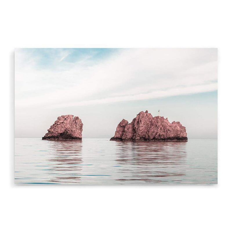 Nes Portes Rocks-The Paper Tree-beach,Greece,landmark,landscape,nes portes rocks,ocean,orange,Paros island,pink,premium art print,rocks,tan,wall art,Wall_Art,Wall_Art_Prints