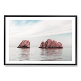 Nes Portes Rocks-The Paper Tree-beach,Greece,landmark,landscape,nes portes rocks,ocean,orange,Paros island,pink,premium art print,rocks,tan,wall art,Wall_Art,Wall_Art_Prints