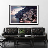 Positano Italy-The Paper Tree-amalfi,amalfi coast,europe,italian city,italy,landscape,ocean,pink,positano,positano sunset,premium art print,sunset,travel,wall art,Wall_Art,Wall_Art_Prints