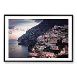 Positano Italy-The Paper Tree-amalfi,amalfi coast,europe,italian city,italy,landscape,ocean,pink,positano,positano sunset,premium art print,sunset,travel,wall art,Wall_Art,Wall_Art_Prints