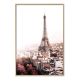 The City Of Paris-The Paper Tree-architecture,city,eiffel tower,france,french,paris,peach,pink,portrait,premium art print,romantic,view,wall art,Wall_Art,Wall_Art_Prints