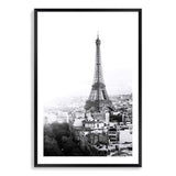 The City Of Paris II-The Paper Tree-architecture,black,black & white,city,eiffel tower,france,french,monochrome,paris,portrait,premium art print,romantic,view,wall art,Wall_Art,Wall_Art_Prints,white