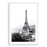 The City Of Paris II-The Paper Tree-architecture,black,black & white,city,eiffel tower,france,french,monochrome,paris,portrait,premium art print,romantic,view,wall art,Wall_Art,Wall_Art_Prints,white