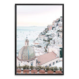 Positano Sunset-The Paper Tree-amalfi,amalfi coast,boho,europe,hamptons,italian city,italy,ocean,peach,portrait,positano,positano sunset,premium art print,sunset,travel,wall art,Wall_Art,Wall_Art_Prints