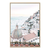 Positano Sunset-The Paper Tree-amalfi,amalfi coast,boho,europe,hamptons,italian city,italy,ocean,peach,portrait,positano,positano sunset,premium art print,sunset,travel,wall art,Wall_Art,Wall_Art_Prints