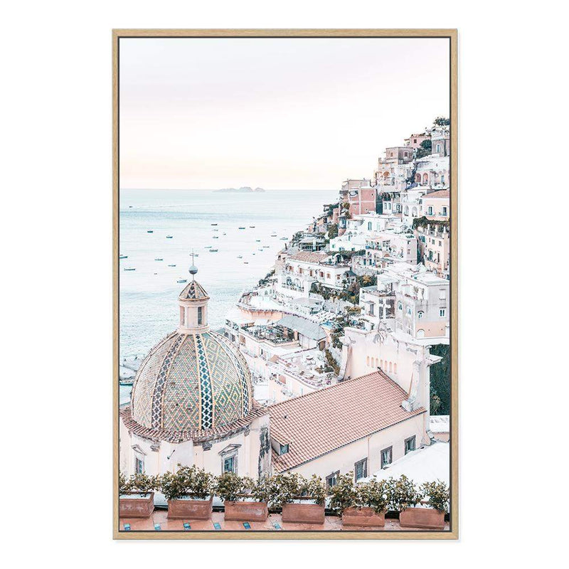 Positano Sunset-The Paper Tree-amalfi,amalfi coast,boho,europe,hamptons,italian city,italy,ocean,peach,portrait,positano,positano sunset,premium art print,sunset,travel,wall art,Wall_Art,Wall_Art_Prints