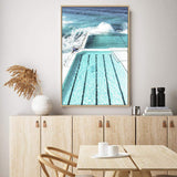 Bondi Ocean Pool-The Paper Tree-australia,australian,australian beach,beach,blue,bondi,bondi beach,bondi pool,coast,coastal,famous,hamptons,ocean,ocean pool,pool,portrait,premium art print,teal,wall art,Wall_Art,Wall_Art_Prints