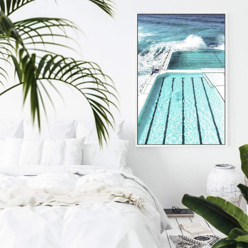 Bondi Ocean Pool-The Paper Tree-australia,australian,australian beach,beach,blue,bondi,bondi beach,bondi pool,coast,coastal,famous,hamptons,ocean,ocean pool,pool,portrait,premium art print,teal,wall art,Wall_Art,Wall_Art_Prints