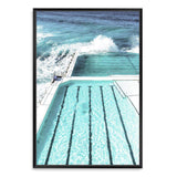 Bondi Ocean Pool-The Paper Tree-australia,australian,australian beach,beach,blue,bondi,bondi beach,bondi pool,coast,coastal,famous,hamptons,ocean,ocean pool,pool,portrait,premium art print,teal,wall art,Wall_Art,Wall_Art_Prints