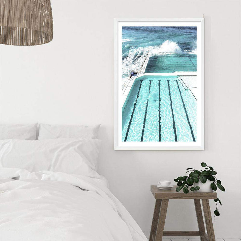 Bondi Ocean Pool-The Paper Tree-australia,australian,australian beach,beach,blue,bondi,bondi beach,bondi pool,coast,coastal,famous,hamptons,ocean,ocean pool,pool,portrait,premium art print,teal,wall art,Wall_Art,Wall_Art_Prints