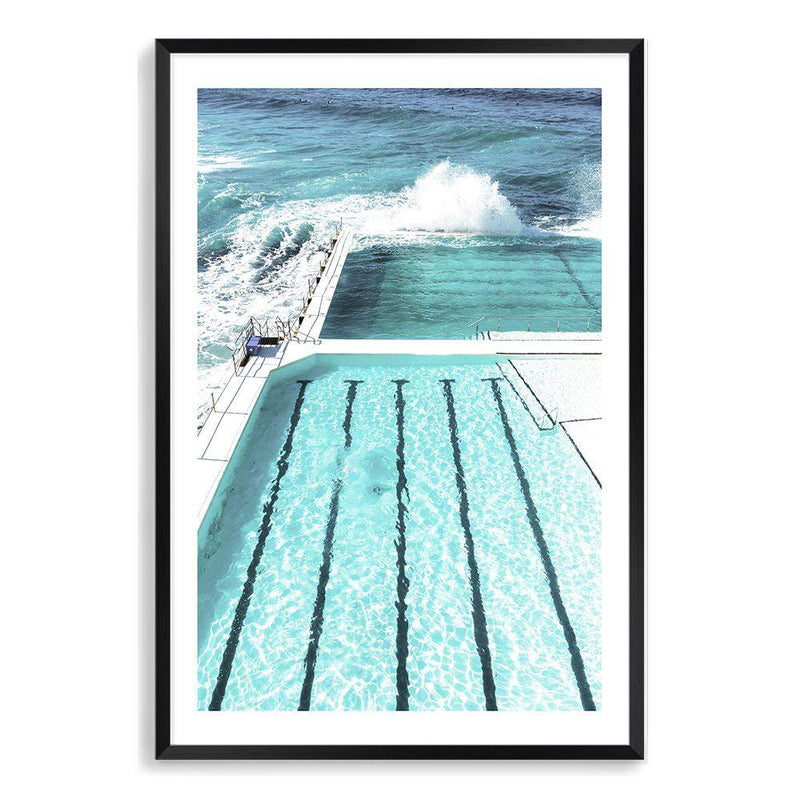 Bondi Ocean Pool-The Paper Tree-australia,australian,australian beach,beach,blue,bondi,bondi beach,bondi pool,coast,coastal,famous,hamptons,ocean,ocean pool,pool,portrait,premium art print,teal,wall art,Wall_Art,Wall_Art_Prints