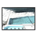 Bondi Beach Ocean Pool-The Paper Tree-australia,australian,australian beach,beach,blue,bondi,bondi beach,bondi pool,coast,coastal,famous,hamptons,landscape,ocean,ocean pool,pool,premium art print,teal,wall art,Wall_Art,Wall_Art_Prints