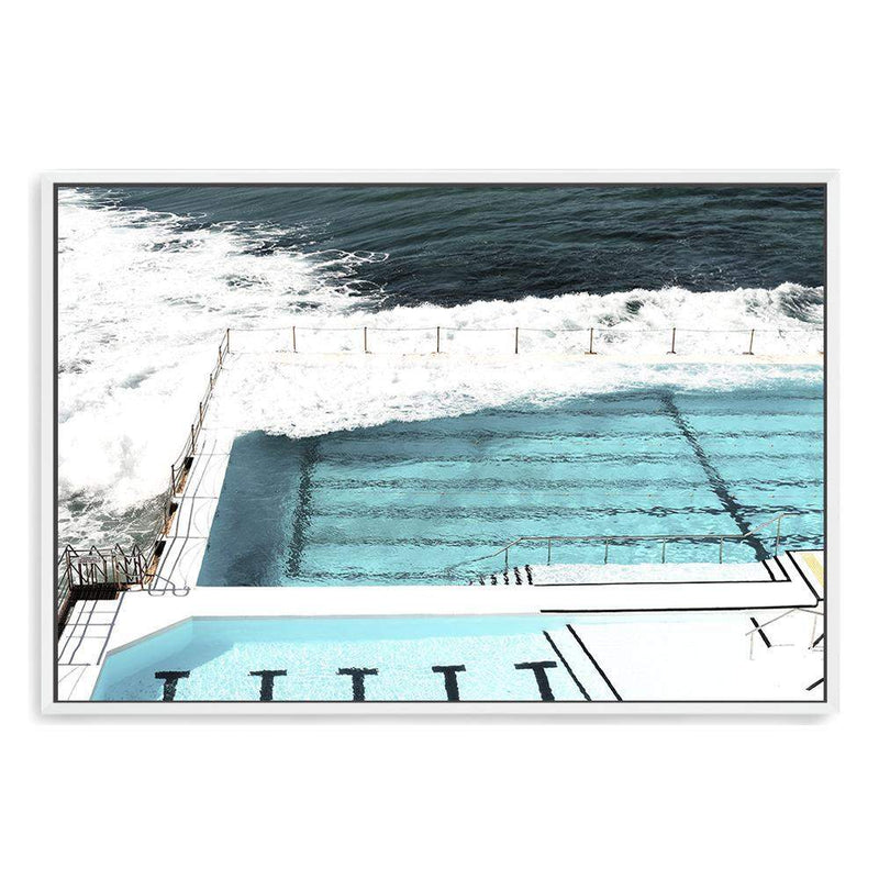 Bondi Beach Ocean Pool-The Paper Tree-australia,australian,australian beach,beach,blue,bondi,bondi beach,bondi pool,coast,coastal,famous,hamptons,landscape,ocean,ocean pool,pool,premium art print,teal,wall art,Wall_Art,Wall_Art_Prints