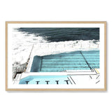 Bondi Beach Ocean Pool-The Paper Tree-australia,australian,australian beach,beach,blue,bondi,bondi beach,bondi pool,coast,coastal,famous,hamptons,landscape,ocean,ocean pool,pool,premium art print,teal,wall art,Wall_Art,Wall_Art_Prints