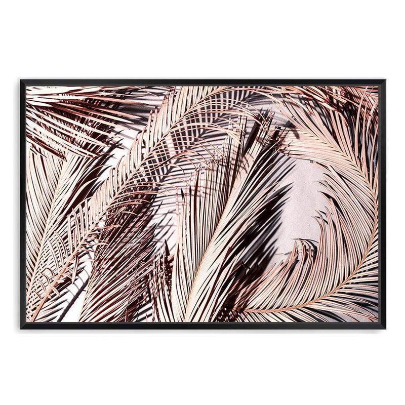 Champagne Palms-The Paper Tree-abstract,boho,botanical,champagne,dried,fronds,landscape,lead,leaves,natural,neutral,palm,palm fronds,palms,premium art print,TAN,wall art,Wall_Art,Wall_Art_Prints,white