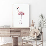 Pink Flamingo-The Paper Tree-africa,AFRICAN ANIMAL,African animals,america,animal,Artwork,bird,boho,flamingo,palm springs,pink,portrait,premium art print,tropical,wall art,Wall_Art,Wall_Art_Prints