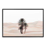 Palms In The Desert-The Paper Tree-boho,botanical,desert,desert palm,desert tree,landscape,moroccan,moroccan desert,morocco,muted tone,nature,neutral,premium art print,sand,sand dunes,wall art,Wall_Art,Wall_Art_Prints