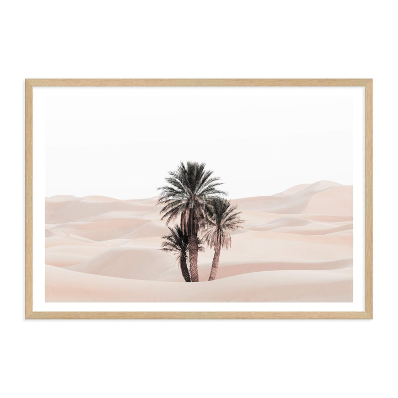 Palms In The Desert-The Paper Tree-boho,botanical,desert,desert palm,desert tree,landscape,moroccan,moroccan desert,morocco,muted tone,nature,neutral,premium art print,sand,sand dunes,wall art,Wall_Art,Wall_Art_Prints