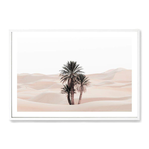 Palms In The Desert-The Paper Tree-boho,botanical,desert,desert palm,desert tree,landscape,moroccan,moroccan desert,morocco,muted tone,nature,neutral,premium art print,sand,sand dunes,wall art,Wall_Art,Wall_Art_Prints