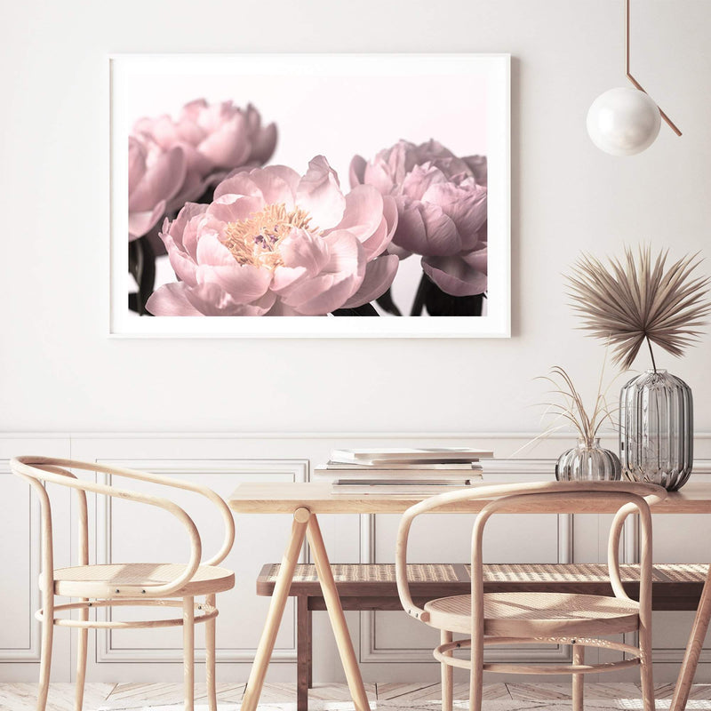 Peonies-The Paper Tree-dusty pink,floral,flower,france,french,landscape,muted tone,paris,pastel pink,peonies,peony,pink,premium art print,romantic,wall art,Wall_Art,Wall_Art_Prints