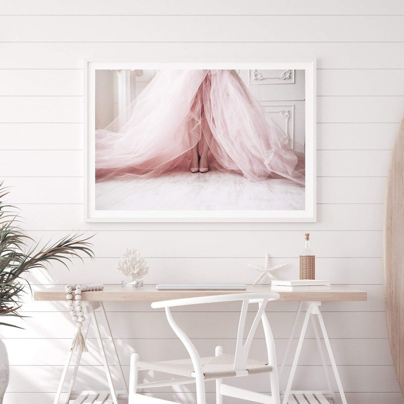 Pink Dress-The Paper Tree-dersigner,design,dress,fashion,feminine,landscape,pink,premium art print,shoes,wall art,Wall_Art,Wall_Art_Prints