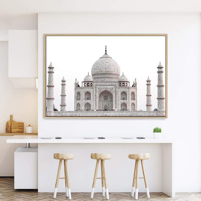 Taj Mahal-The Paper Tree-architectural,architecture,destination,india,landmark,landscape,neutral,peach,premium art print,taj mahal,towers,travel,wall art,Wall_Art,Wall_Art_Prints,white