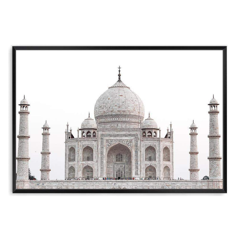 Taj Mahal-The Paper Tree-architectural,architecture,destination,india,landmark,landscape,neutral,peach,premium art print,taj mahal,towers,travel,wall art,Wall_Art,Wall_Art_Prints,white