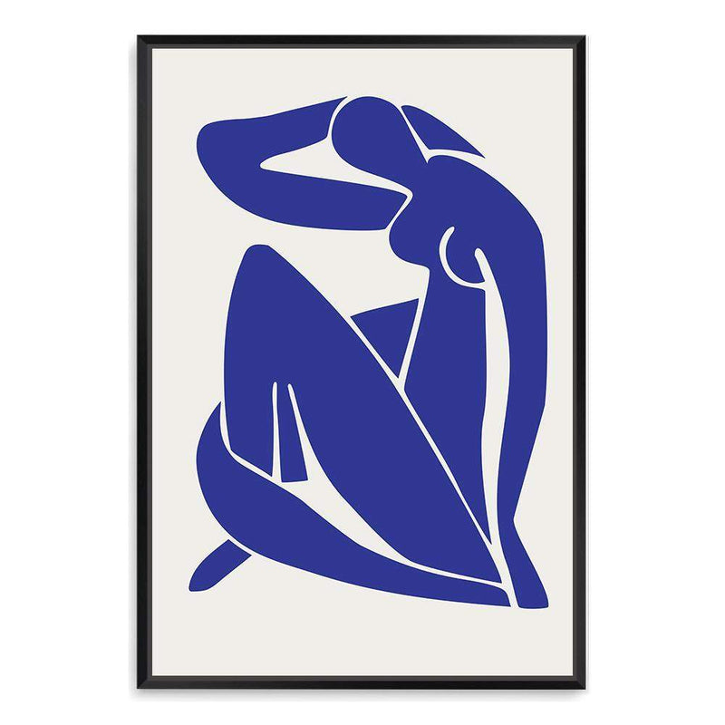 Blue Nudes-The Paper Tree-abstract,blue,blue nudes,hamptons,lady,Matisse,modern,nu bleu,portrait,premium art print,wall art,Wall_Art,Wall_Art_Prints