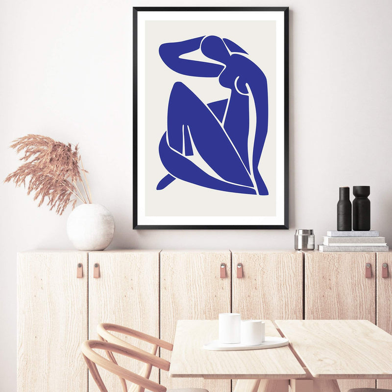 Blue Nudes-The Paper Tree-abstract,blue,blue nudes,hamptons,lady,Matisse,modern,nu bleu,portrait,premium art print,wall art,Wall_Art,Wall_Art_Prints