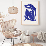 Blue Nudes-The Paper Tree-abstract,blue,blue nudes,hamptons,lady,Matisse,modern,nu bleu,portrait,premium art print,wall art,Wall_Art,Wall_Art_Prints