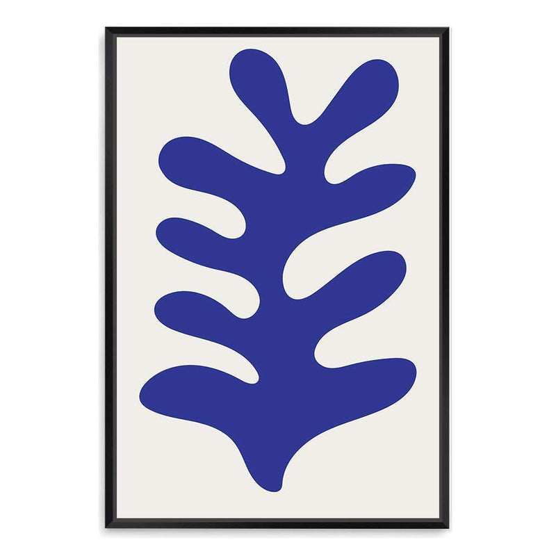 Blue Organic Shape-The Paper Tree-abstract,blue,hamptons,henri matisse,Matisse,modern,nu bleu,organic shape,portrait,premium art print,shape,wall art,Wall_Art,Wall_Art_Prints