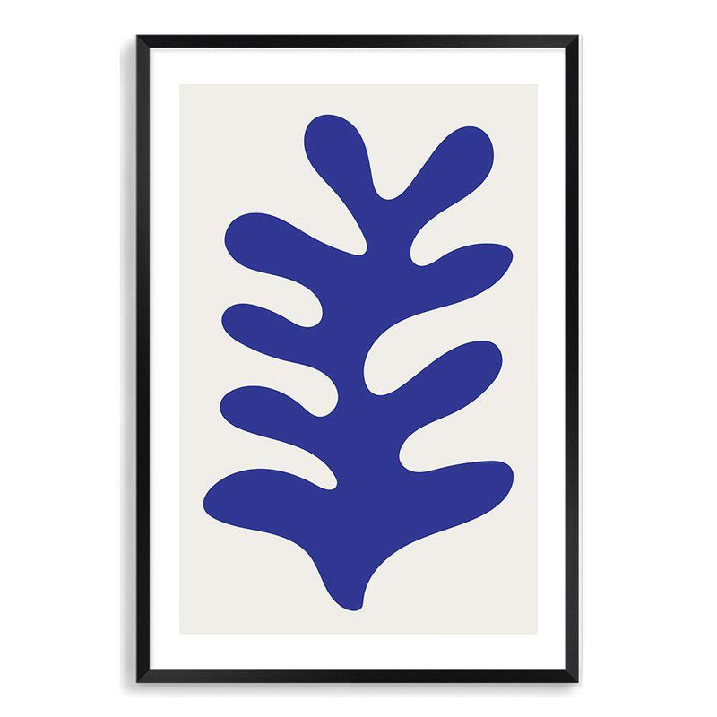 Blue Organic Shape-The Paper Tree-abstract,blue,hamptons,henri matisse,Matisse,modern,nu bleu,organic shape,portrait,premium art print,shape,wall art,Wall_Art,Wall_Art_Prints